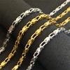 Herren Kubanische Kettenglied Halskette Edelstahl Silber Gold Farbe Männliches Choker Halsband Für Meinen Mann Schmuck Geschenke zum Vatertag