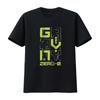 Zero Gravity 6 Retro Electric Green Black Design Sneaker Passendes T-Shirt vintage Gewaschen Mann Stilvoll Unisex
