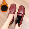 2025 New Spring & Autumn Non-Slip Soft Sole Leather Shoes for Middle-Aged & Elderly Women