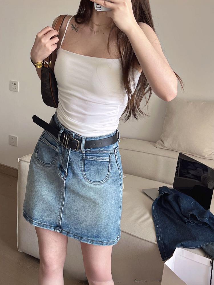 Chest Pad Crop Tops Solid Halter Tank Top Women Summer Camis Backless Camisole Fashion Casual Tube Top Female Sleeveless Cropped Vest