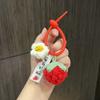 Persimmon Ruyi Good Things Happen Pendant Handwoven Peanut Keychain Good Meaning Bag Couple Keychain