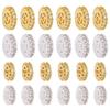 Copper Plated 18K Gold Zircon Spacer Beads for DIY Bracelets & Necklaces