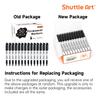 Shuttle Art Oil-Based Marker Pens, Set of 50, Black, Fine Tip, Quick-Drying, Water-Resistant
