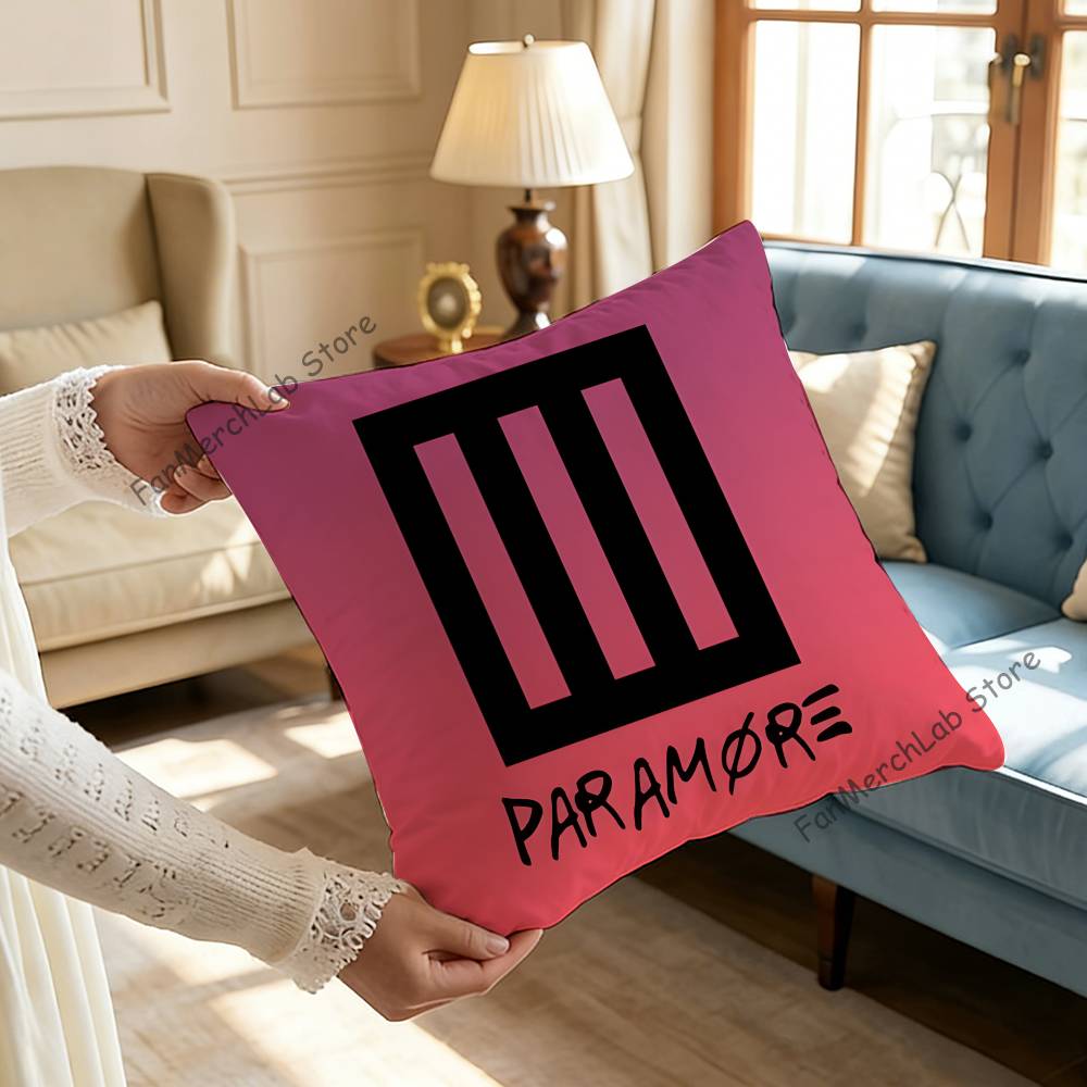 Band PParamore Pillow Case For Sofa Decor Car Office Room Printing Cushion Cover Decorations and Protector