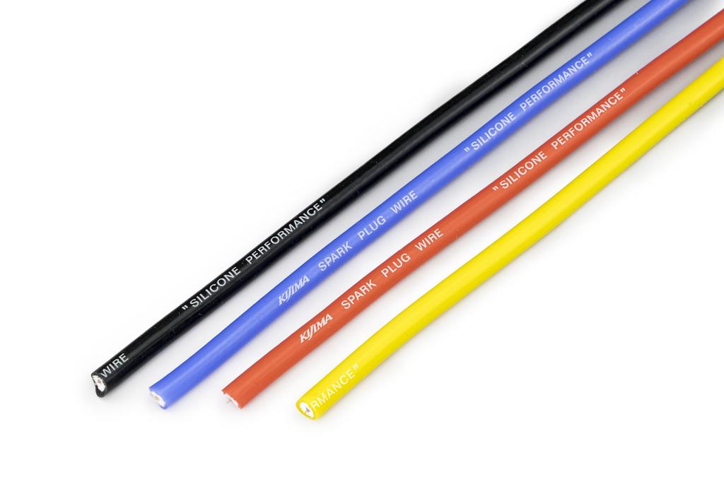 Kijima 304-4110Y Bike Parts, Silicone Cord, 0.3 inches (7 mm) x 32.8 ft (10 m), Yellow