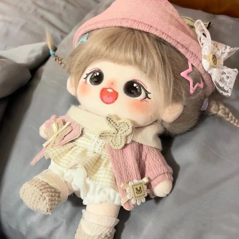 In-Stock 20cm Cotton Chestnut Grain Plush Doll Toy - Outfit-Changeable Gift for Girlfriend or Best Friend