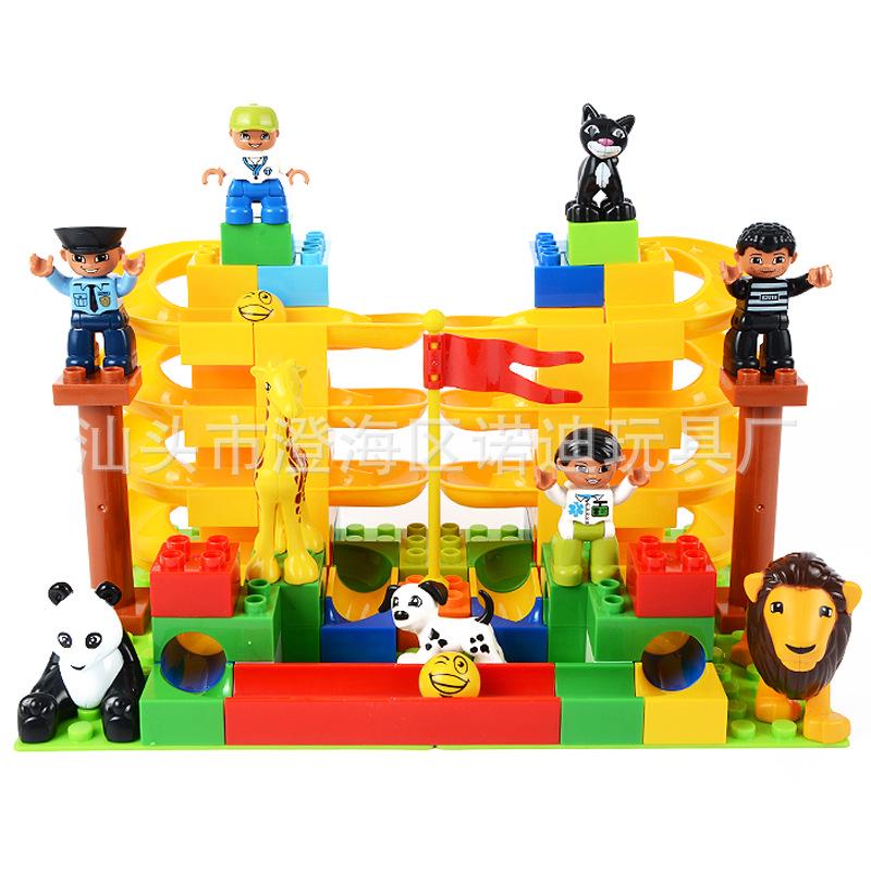 Large Lego-Compatible Ball Track & Piano Building Toy Accessories