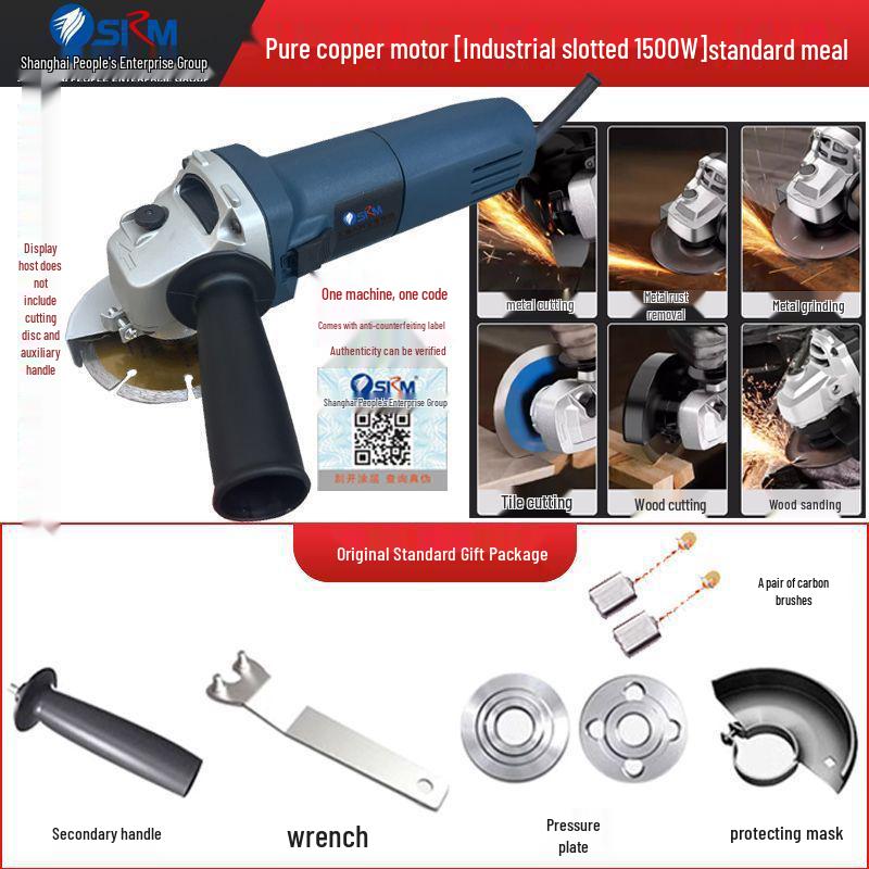 Wysokomocowa szlifierka kątowa w całości miedziana: Wielofunkcyjne ręczne narzędzie do szlifowania i polerowania