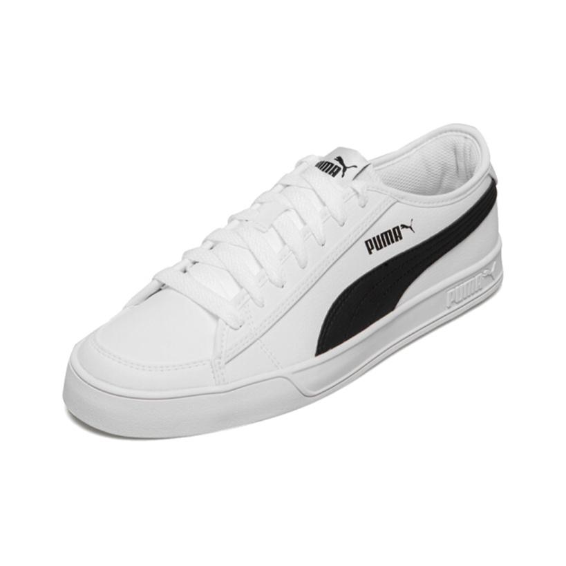 Puma Smash v2 Vulc SL Weiß Schwarz Unisex Sneaker 367308-02