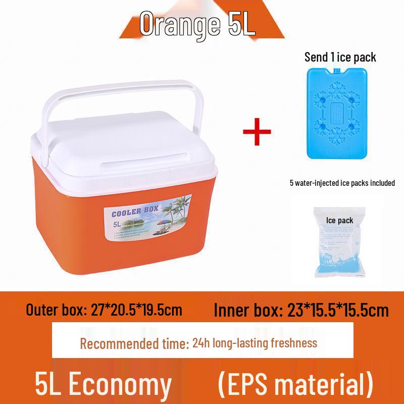 Portable Insulated Cooler - Versatile for Car, Street Stall, Home, or Outdoor Picnic, Available In Small and Large Sizes
