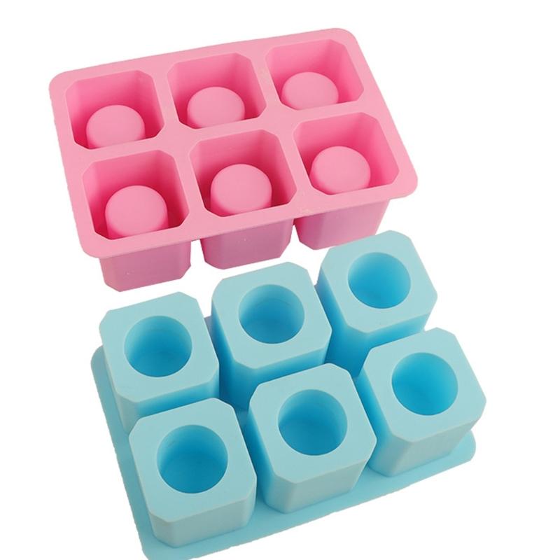 6 Cavity Silicone Ice Cup Molds For Making Hollow Ice Cups 6 Cavity Ice Tray Perfect For Summer Drink And Cocktails