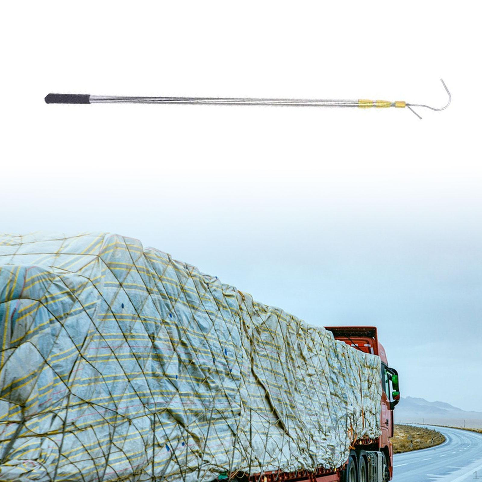 

Cargo Hook for Truck Bed with Adjustable Extensions And Retrieval Pole жовтий