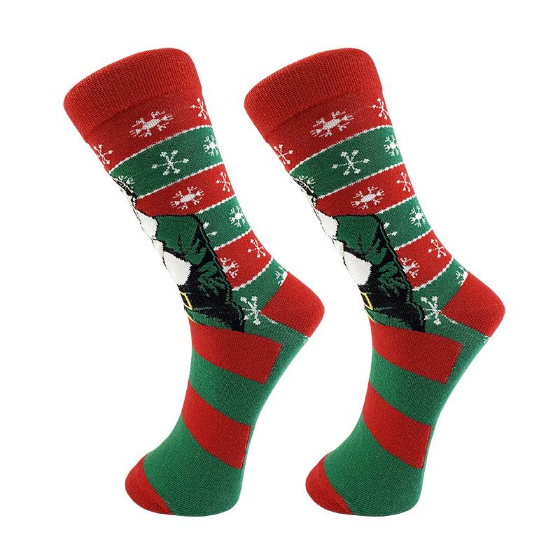 Calcetines Navideños de Media Caña de Yoda - Calcetines de Punto de Algodón Modernos para Hombres y Parejas