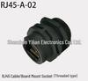 Waterproof RJ45 Connector Plug CAT5e/CAT6a Gigabit IP67/IP68 Front/Rear Panel Mount