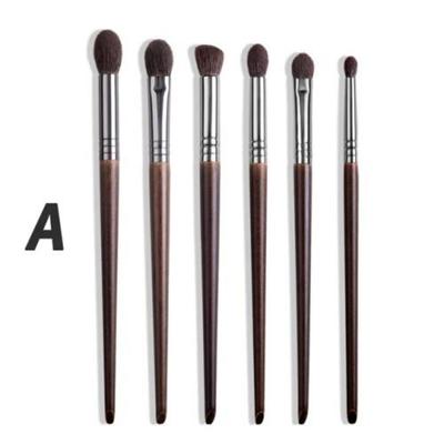 Pennello per il trucco Hubinine Bessie Beauty Set di pennelli per ombretti in pelo di capra Ultra morbido 26 pezzi, 6 pezzi1 pelo di capra, 3) 6 pezzi1pelo di capra