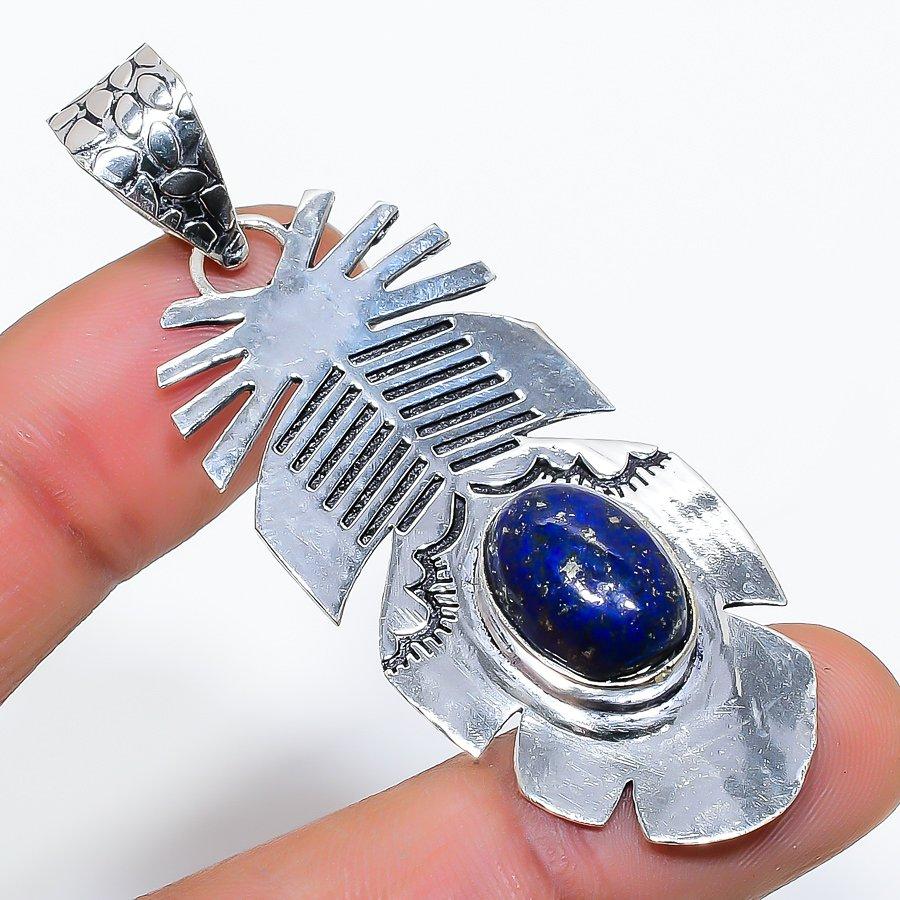 

Lapis Lazuli Gemstone Handmade Jewelry Pendant 2.48 VR-4253