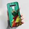 Cute Case For LG Q61 Capa For LG K61 Coque For LG Q70 Fundas Printing Shell Protective Cover Soft Silicone Cartoon Black Casing