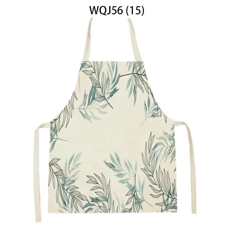 Cactus Pattern Home Cleaning Kitchen Aprons Plant Flowers Adult Kids Waist Bib Baking Accessories Cleaning Antifouling Apron