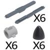 MOC Compatible Military Character Building Blocks Accessories Missile Models Fighter Jet Assembly Children's Toy Mini Brick Gift