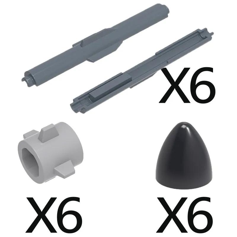 MOC Compatible Military Character Building Blocks Accessories Missile Models Fighter Jet Assembly Children's Toy Mini Brick Gift