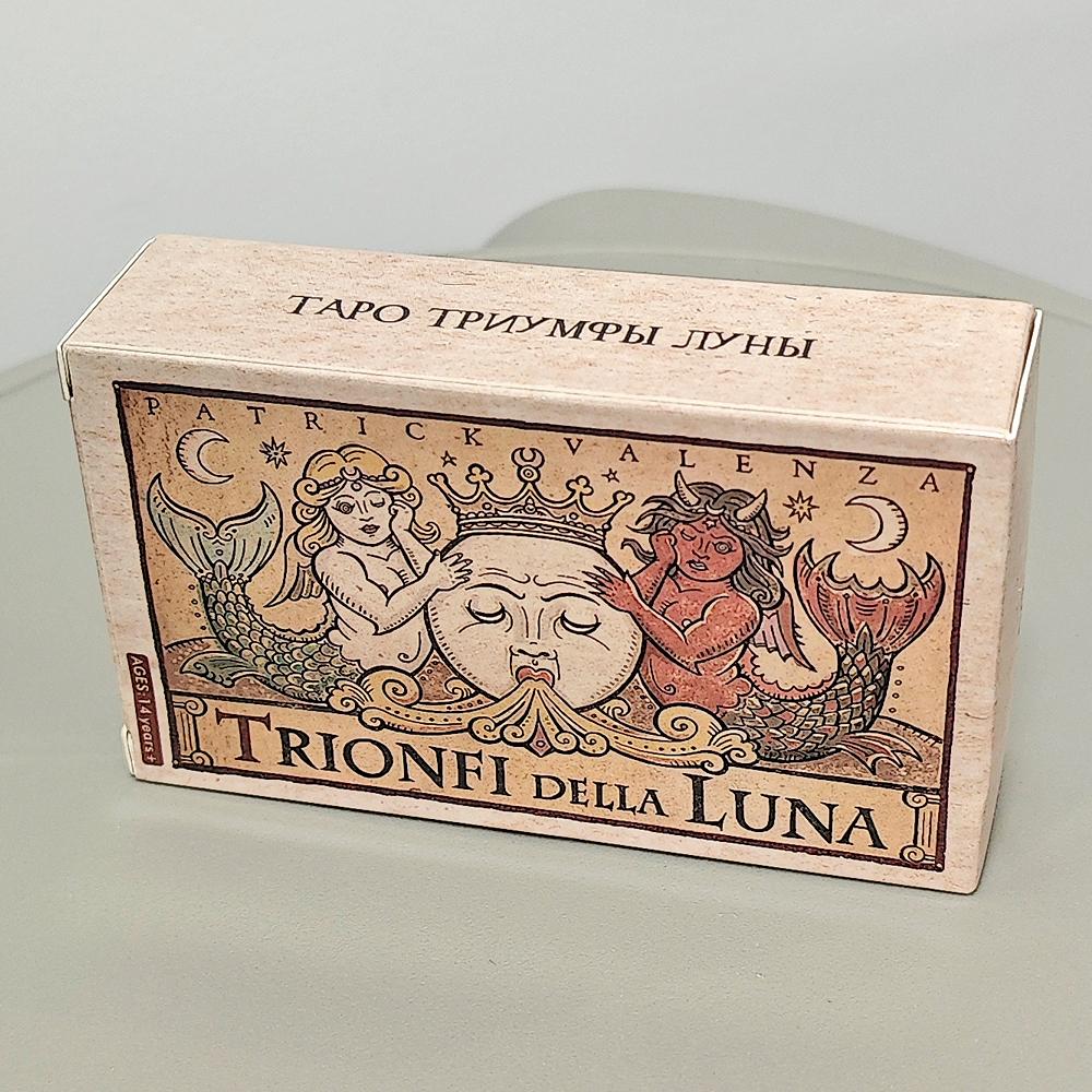 Pachet Tarot Trionfi Della Luna 78 Cărți de Tarot În Limba Rusă 10.3*6cm