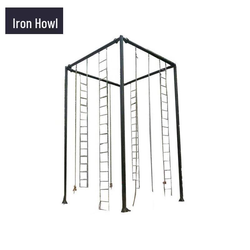 3-in-1 Tetrahedral Physical Training Climbing Frame