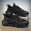 Men's Shoes Autumn New Leather Surface Casual Trend Shoes Men's Running Sports Shoes Men's Air Cushion Height Increase