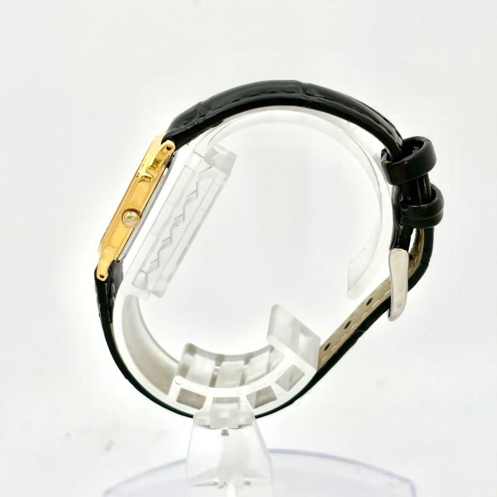 SEIKO Watch Gold Rectangular 918082 New Strap [New Battery] Ladies' 7321-6270
