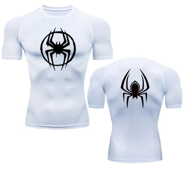 Men's Compression Shirt Fitness Sport Running Tight Gym TShirts Athletic Workout Quick Dry Tops Tee Summer Sweat Absorbing Tight Fit