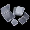 Square Round Plastic Transparent Storage Box Small Items Sundries Organizer Case Jewelry Beads Container Box Tools Accessories