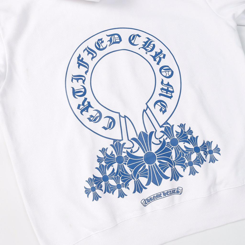 810 CHROME HEARTS 2025 Autumn and Winter New Plus Size Classic Style Logo Hooded Sweatshirt, Suitable for Couples To Wear