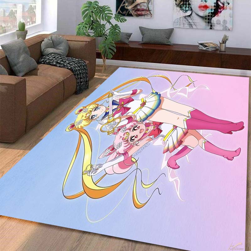 Carpet multi-size Beautiful girl,Sailor Moon ,Carpet for Living Room Bedroom Kid's Room Home Decor Area Rug Non-slip Mat Sofa Mat