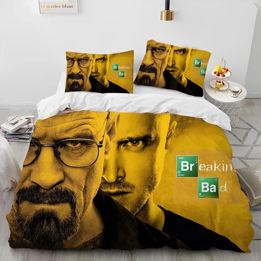 

3D Breaking Bad Walter Hartwell Comforter Bedding SetDuvet Cover Bed Set Quilt Cover PillowcaseKing Queen Size Bedding Set Kid EU SK(260*220cm)3pcs