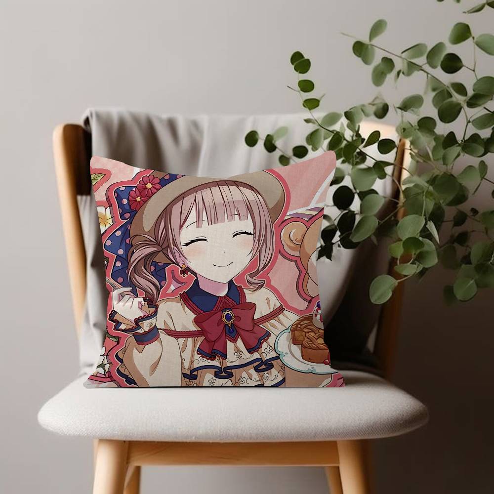 Mochizuki Honami Comfortable Soft Pillow Case for Sofa Living Room Home Office Decor Protective Covers