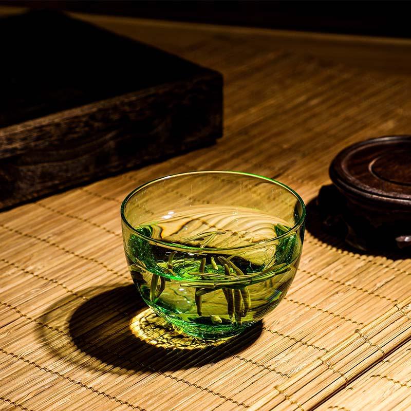 

Japanese ice cracked glass teacup, creative tea cup master cup single cup large glass tea set 200ml