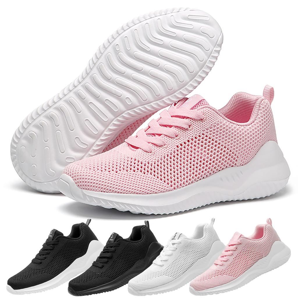 Women's Fly Woven Breathable Running Shoes Outdoor Casual Shoes