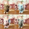 Plush Elephant Keychain With Cute Bowtie Soft Toy For Bag Decoration And Gift