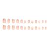 Simple Pure Desire Girl Powder Fake Nails Gradual Change Glitter Powder Diamond Wearing Nail Gentle Round Head Nail Piece Nail Piece