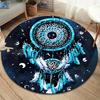 Dreamcatcher Round Area Rug,Carpet Rug for Living Room Bedroom Sofa Playroom Decor,Non-slip Floor Mat