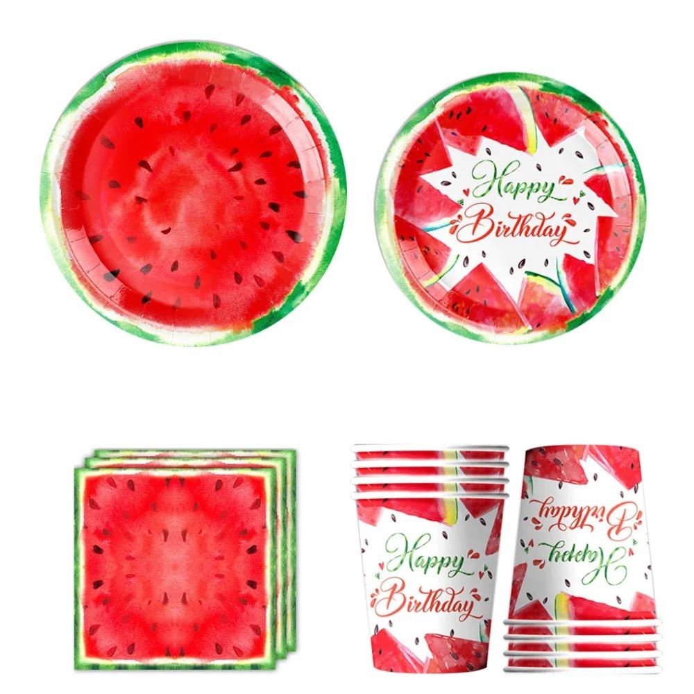 Cups Plates Napkins Tablecloth Disposable Paper Tableware Baby Shower