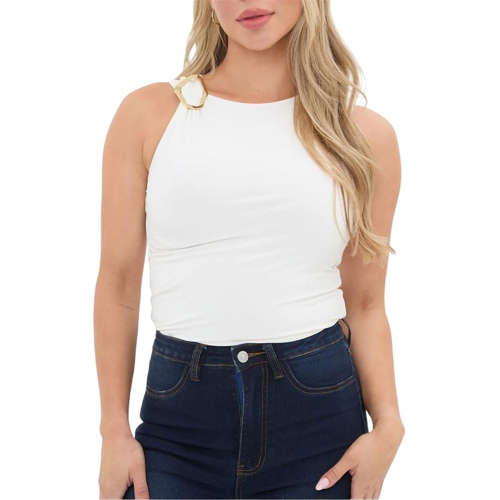 I Saw It First Womens/Ladies Fitted Sleeveless Vest Top