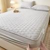 Class A maternal and infant grade solid color mattress three-piece set, cotton padded dust cover, washed cotton non-slip mattress cover