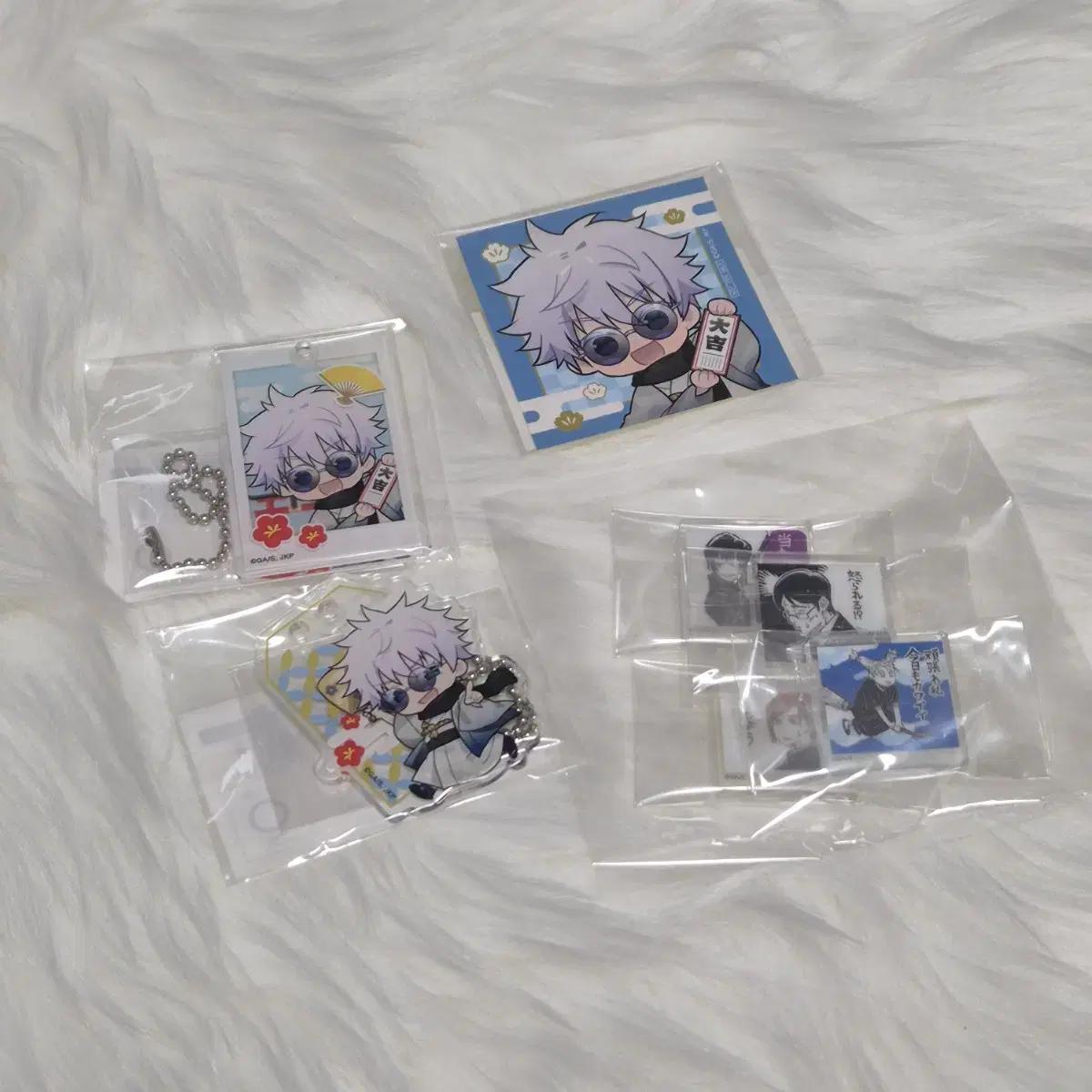 

Магическая битва Годжо Сатору Марукудзи Зимние каникулы Акриловый брелок +дерм Акриловая плитка