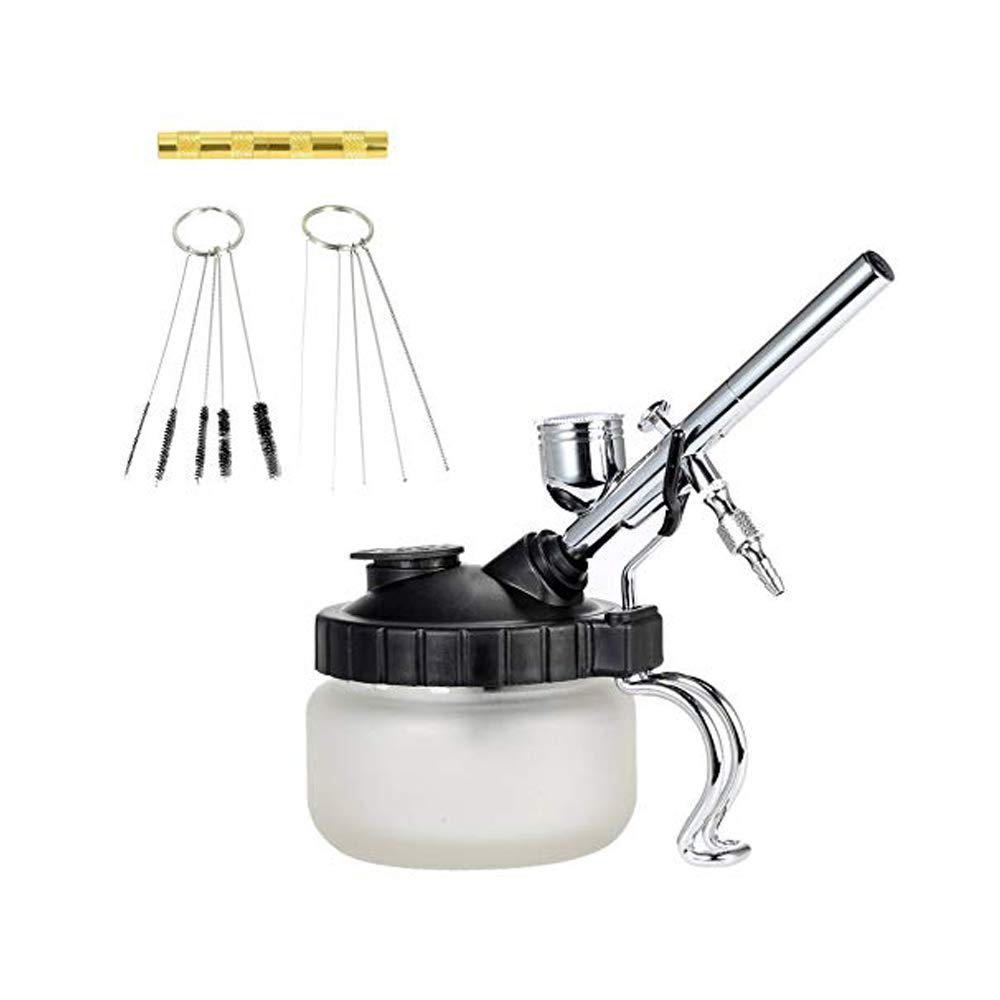 Čistič na airbrush Čisticí láhev na čištění airbrushe s airbrushem Airbrush Nástroj na čištění a opravu airbrushe Sada jehel a štětců na airbrush Kelímek, Láhev,