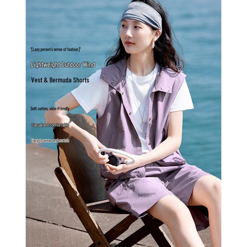 XWI Women s Casual Vest & Shorts Set S