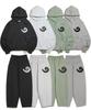 BOUNDARY [Set] Snail Patch Zip-Up Hoodie & Training Pants Set