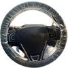 Plastic Transparent Car Steering Wheel Covers with Elastic Trims Perfect for Automotive Service Oil Changes Body Shops