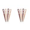 ABKP-8Pcs Large Eye Sewing Needle DIY Wooden Weaving Loomtools Tapestry Darning Two Big Eye Yarn Knitting Needlescraft