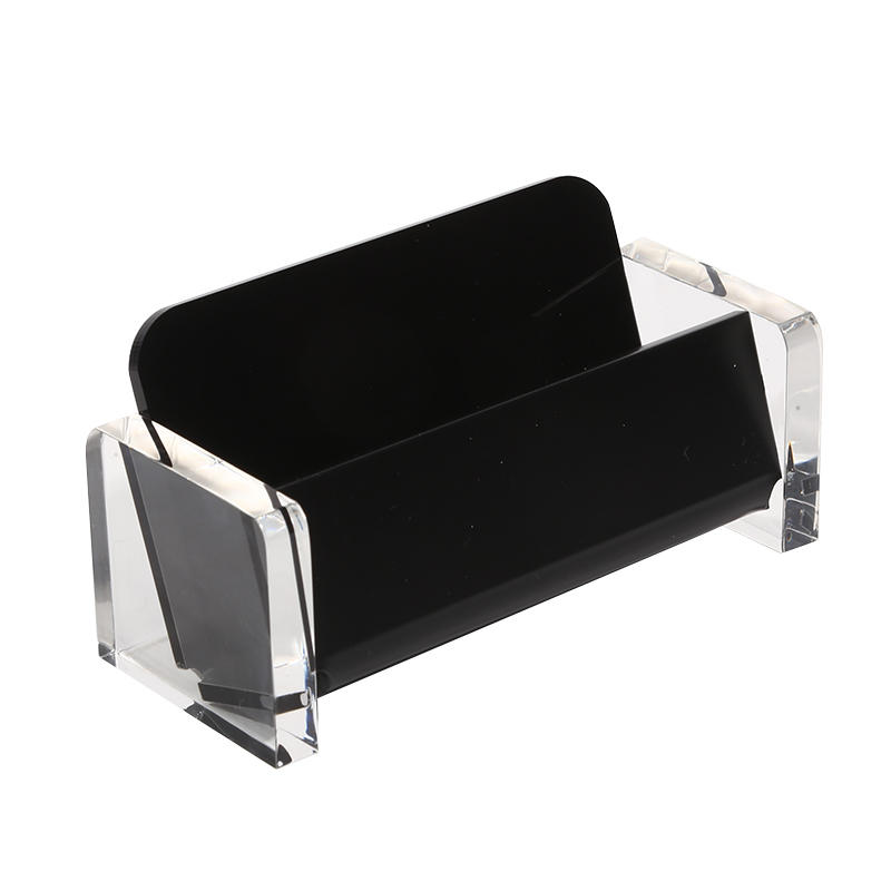Creative Business Card Case Holder Desktop Office Modern Card Display Organizer Stand Stationery Storage Box