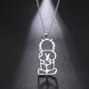 Palestinian Boy Pendant Necklace Stainless Steel Men's and Women's Handala Hanzala Pendant Retro Ethnic Jewelry Gift